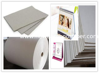 China One layer Grayboard Laminated Grey Board Paper for Desk Calendar supplier